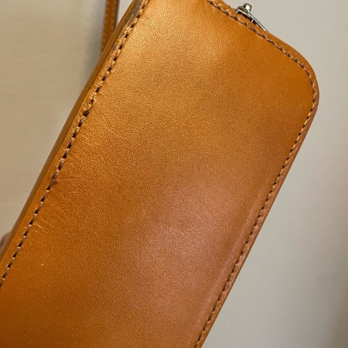Leather crossbody bag tan new