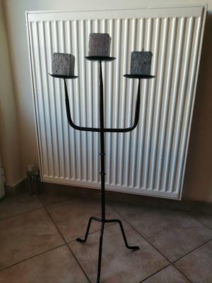 Metal candlestick used