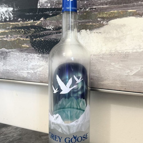 Grey Goose Vodka 1L empty bottle like new