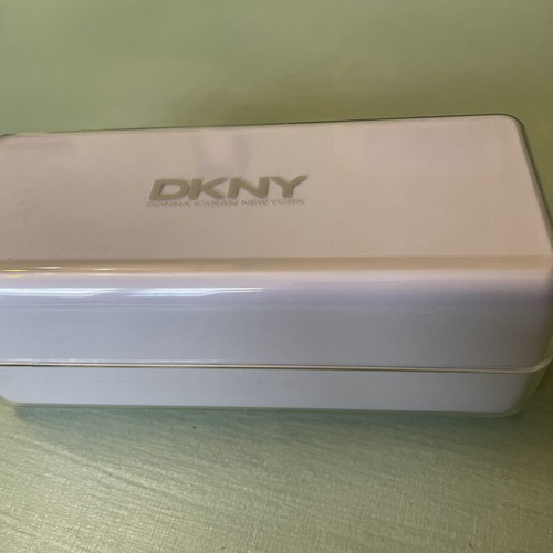 Donna Karan Sunglasses Case used, white velvet interior
