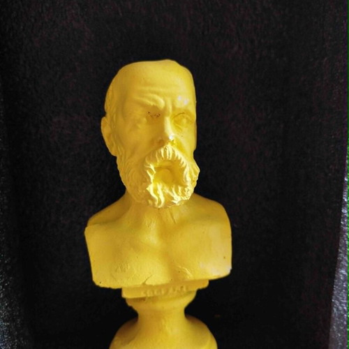 Socrates Philosopher Gypsum Statue 15 cm Height Solid