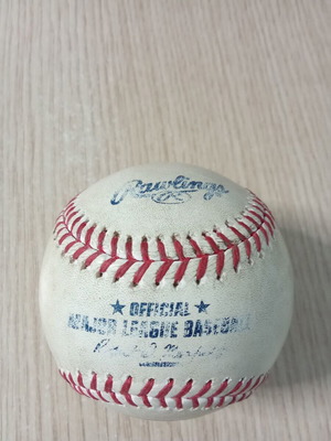 Baseball ball used from Cleveland-Minessota game August 2016