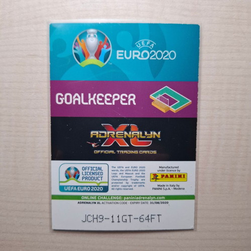 Gianluigi Donnarumma Panini UEFA EURO 2020 Limited Edition card like new