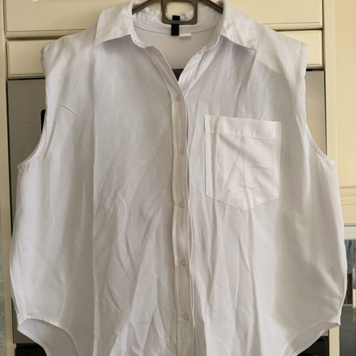 H&M oversized t shirt like new, chest 120 cm, with shoulder pads