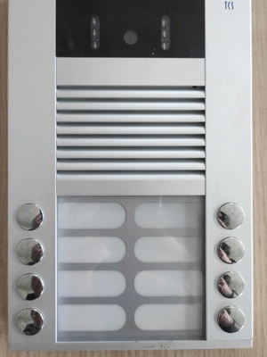 TCS Video 8-Button Intercom Panel for Apartment Building like new