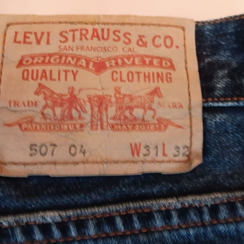 Levis 507 jeans used, size M, blue