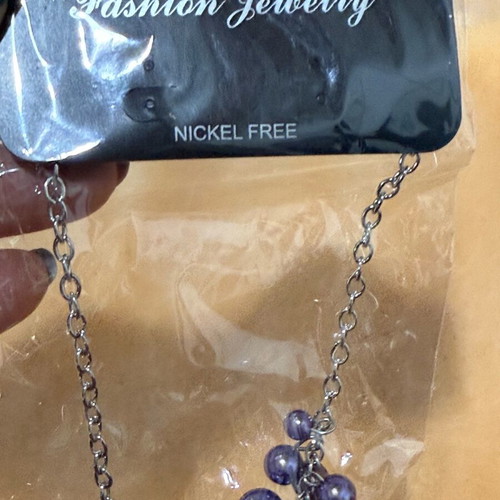 Faux bijoux faux bijou necklace new purple color