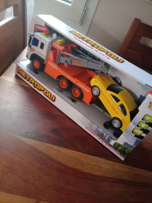 Crane with toy car new in original packaging