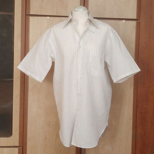 Enrico Coveri Men's Short-Sleeve Shirt 100% Cotton New with Tags M