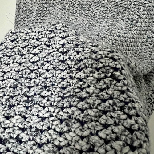 Zara cardigan used, knitted, white with blue