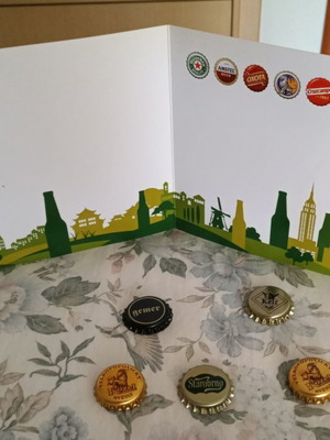 Σετ κάρτα και καπάκια Heineken Σλοβακίας καινούργιο