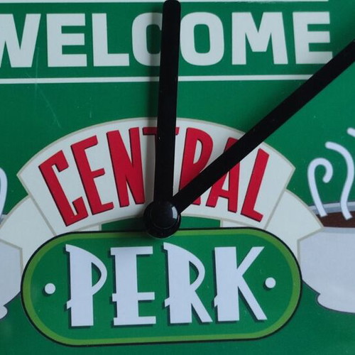 Friends Central Perk wall clock like new, analog