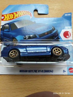 Hot Wheels Nissan Skyline GT-R BNR34 mainline rare