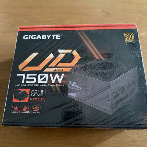 Gigabyte UD750GM rev. 1.0 750W Μαύρο Τροφοδοτικό Υπολογιστή Full Modular 80 Plus Gold Καινούργιο