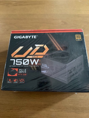 Gigabyte UD750GM rev. 1.0 750W Μαύρο Τροφοδοτικό Υπολογιστή Full Modular 80 Plus Gold Καινούργιο