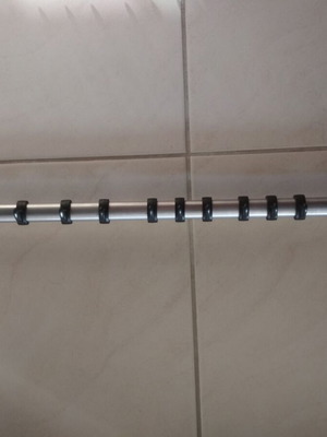Brabantia kitchen rail like new, stainless steel with 12 hooks