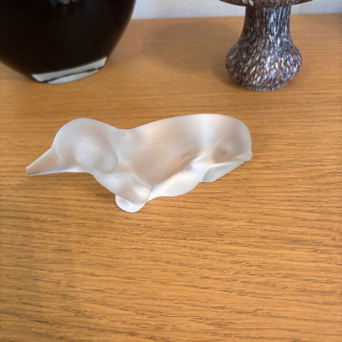 Crystal satin dog sculpture like new