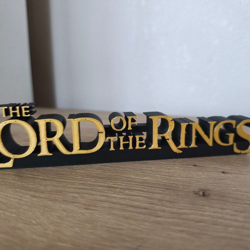 Lord of the Rings 3D decorative logo new