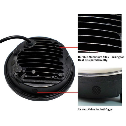 HALO Ring LED Headlight Projector 5.75 Inch with Integrated Indicators new