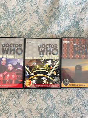 Doctor Who empty DVD boxes set of 3 like new