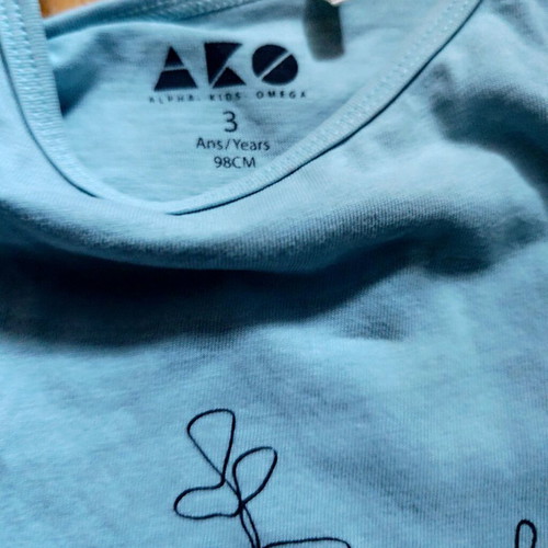 AKO set 98 cm like new, beige and turquoise