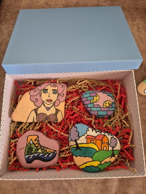 Giftbox με 4 πέτρες, με τέμπερες