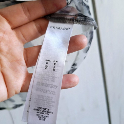 Primark Women's Shirt new, organza, gray, size L