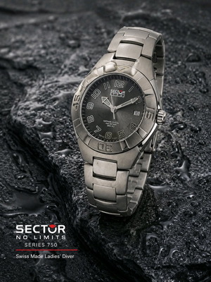 SECTOR No Limits 750 Diver | Swiss Made | ETA | Sapphire | 20 ATM | Premium Women's Watch