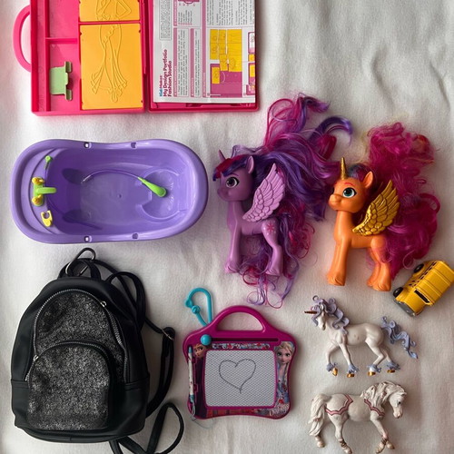 Various toys for girls used