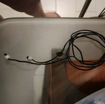 Necklace with long black cord used