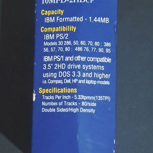 Sony 3.5" 2HD IBM formatted floppy disks pack of 4, new