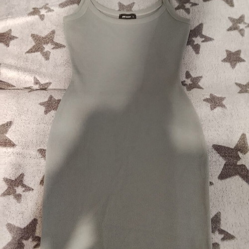 Mini dress Pink Woman green, like new, size L with narrow fit