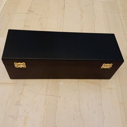 Wooden bottle holder like new, for one bottle, 36x11.5x12cm
