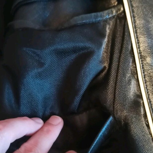 Leather jacket black size M like new, genuine Kastoria leather