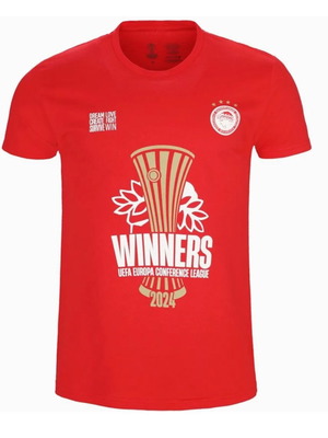 Olympiacos Conference Winner official red T-shirt, medium