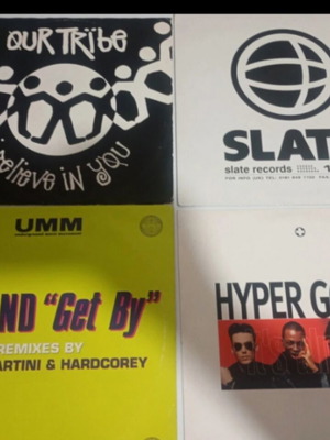 12" vinyl records, pack of 4, electronic music