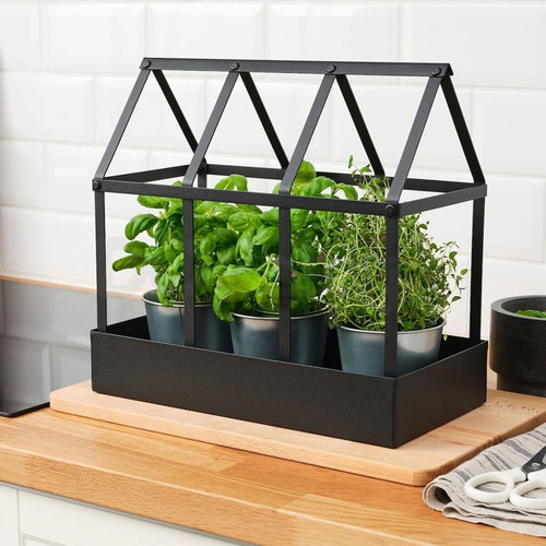 IKEA Senapskal Metal Decorative Greenhouse Planter New