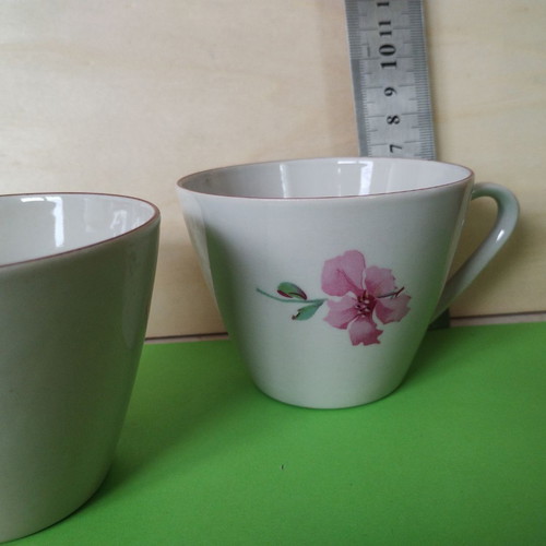 Porcelain tea set used like new, 11 pieces, vintage floral decor