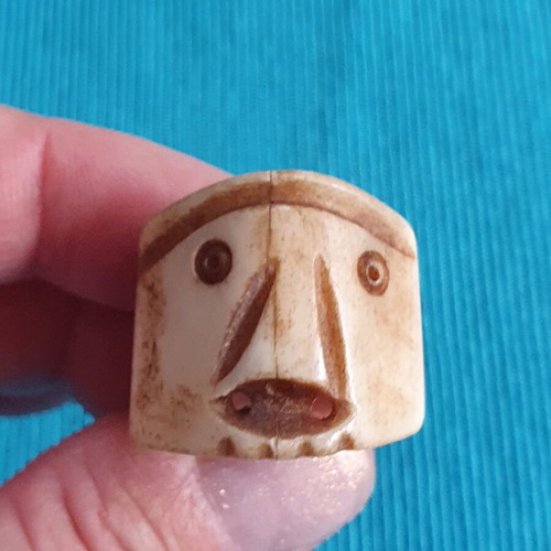 Talisman ring made of bone size 18 like new