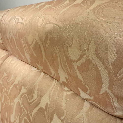 Corner sofa 6-seat used with curved beige champagne angle