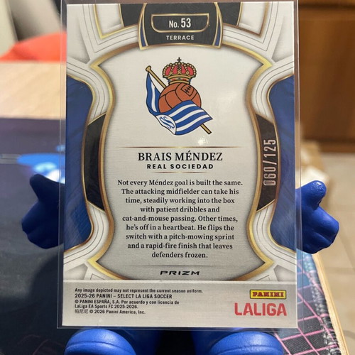 Select La Liga 2025/26 Brais Mendez Purple card like new
