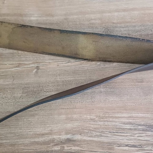 Leather Razor Sharpening Strop used, double-sided