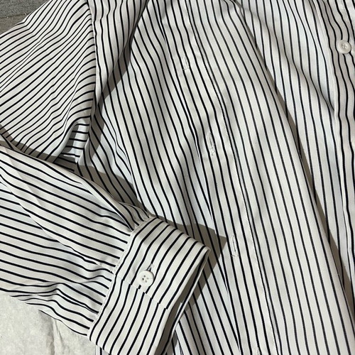 Women's striped shirt like new, white with black stripes