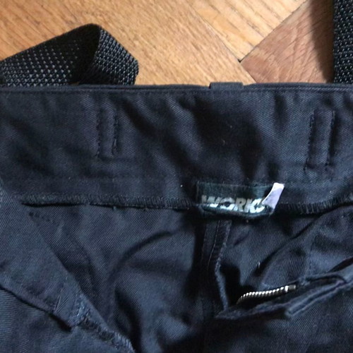 Black men's pants with pockets used, size M, rock metal style
