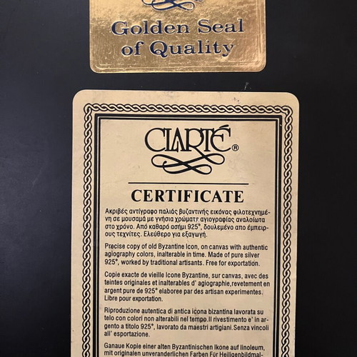 Clarte Saint John the Baptist Icon 925 Silver used