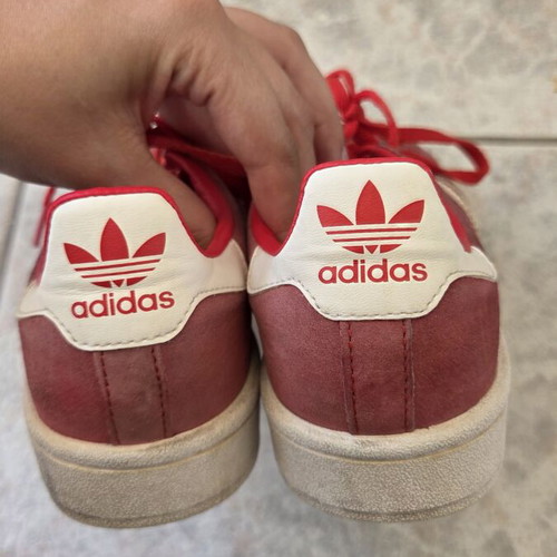 Adidas Campus red women's sneakers size 38.5 used