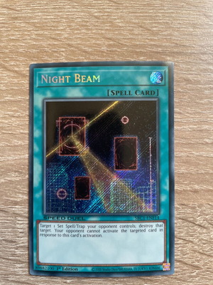 Night Beam Yu-Gi-Oh! card like new with protective sleeve