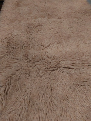 Set of new flokati rugs for hallway with mats in shades