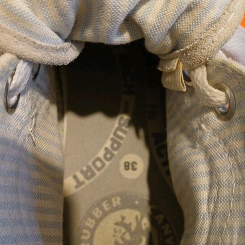 Diesel women's shoes used, size 38, white and blue