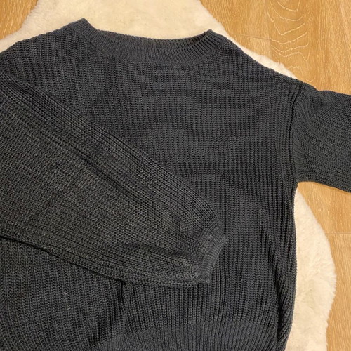 Stradivarius knitted sweater used, size S, black